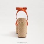 jp Sam Edelman 女性 ティビー プラットフォーム ヒール サンダル カリオレンジ 4NFV0P439 履物 - Image 5