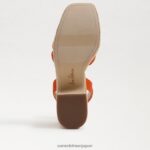 jp Sam Edelman 女性 ティビー プラットフォーム ヒール サンダル カリオレンジ 4NFV0P439 履物 - Image 6