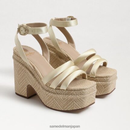 jp Sam Edelman 女性 ティビー プラットフォーム ヒール サンダル 洗ったレモン 4NFV0P438 履物