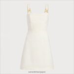 jp Sam Edelman 女性 ティンズリー ミニドレス クチナシ 4NFV0P1102 衣服 - Image 5