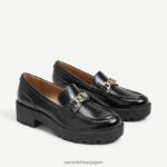 jp Sam Edelman 女性 ティーガン ラグソール ローファー ブラックパテント 4NFV0P395 履物
