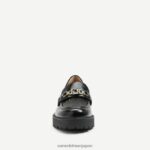 jp Sam Edelman 女性 ティーガン ラグソール ローファー ブラックパテント 4NFV0P395 履物 - Image 3