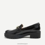 jp Sam Edelman 女性 ティーガン ラグソール ローファー ブラックパテント 4NFV0P395 履物 - Image 4