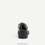 jp Sam Edelman 女性 ティーガン ラグソール ローファー ブラックパテント 4NFV0P395 履物 - Image 5