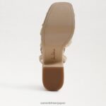 jp Sam Edelman 女性 テイト プラットフォーム サンダル 卵殻 4NFV0P689 履物 - Image 6