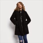 jp Sam Edelman 女性 テディコート 黒 4NFV0P1162 衣服