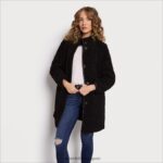jp Sam Edelman 女性 テディコート 黒 4NFV0P1162 衣服 - Image 3