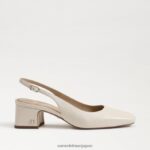 jp Sam Edelman 女性 テラ スリングバック キトゥン ヒール モダンなアイボリー 4NFV0P188 履物 - Image 2