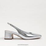 jp Sam Edelman 女性 テラ スリングバック キトゥン ヒール ソフトシルバー 4NFV0P187 履物 - Image 2