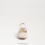 jp Sam Edelman 女性 テラ スリングバック キトゥン ヒール モダンなアイボリー 4NFV0P188 履物 - Image 3