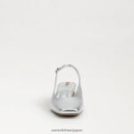 jp Sam Edelman 女性 テラ スリングバック キトゥン ヒール ソフトシルバー 4NFV0P187 履物 - Image 3