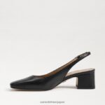 jp Sam Edelman 女性 テラ スリングバック キトゥン ヒール 黒 4NFV0P189 履物 - Image 4