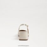 jp Sam Edelman 女性 テラ スリングバック キトゥン ヒール モダンなアイボリー 4NFV0P188 履物 - Image 5