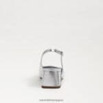 jp Sam Edelman 女性 テラ スリングバック キトゥン ヒール ソフトシルバー 4NFV0P187 履物 - Image 5