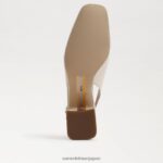 jp Sam Edelman 女性 テラ スリングバック キトゥン ヒール モダンなアイボリー 4NFV0P188 履物 - Image 6