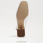 jp Sam Edelman 女性 テラ スリングバック キトゥン ヒール ソフトシルバー 4NFV0P187 履物 - Image 6