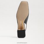 jp Sam Edelman 女性 テラ スリングバック キトゥン ヒール 黒 4NFV0P189 履物 - Image 6