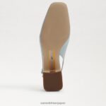 jp Sam Edelman 女性 テラ スリングバック キトゥン ヒール シーフォームブルー 4NFV0P190 履物 - Image 6