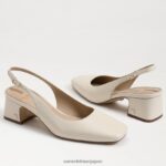 jp Sam Edelman 女性 テラ スリングバック キトゥン ヒール モダンなアイボリー 4NFV0P188 履物 - Image 7