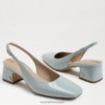 jp Sam Edelman 女性 テラ スリングバック キトゥン ヒール シーフォームブルー 4NFV0P190 履物 - Image 7