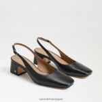 jp Sam Edelman 女性 テラ スリングバック キトゥン ヒール 黒 4NFV0P189 履物