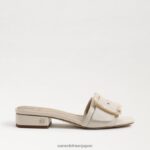 jp Sam Edelman 女性 ディーコン スライド サンダル モダンなアイボリー 4NFV0P417 履物 - Image 2