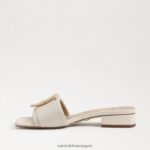 jp Sam Edelman 女性 ディーコン スライド サンダル モダンなアイボリー 4NFV0P417 履物 - Image 4