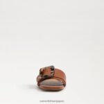 jp Sam Edelman 女性 ディーコン スライド サンダル 濃厚なコニャック 4NFV0P418 履物 - Image 3