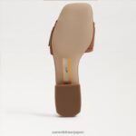 jp Sam Edelman 女性 ディーコン スライド サンダル 濃厚なコニャック 4NFV0P418 履物 - Image 6
