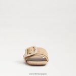jp Sam Edelman 女性 ディーコン ビーズ スライド サンダル 漂白ブナ材 4NFV0P194 履物 - Image 3
