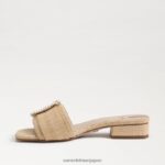 jp Sam Edelman 女性 ディーコン ビーズ スライド サンダル 漂白ブナ材 4NFV0P194 履物 - Image 4
