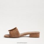 jp Sam Edelman 女性 ディーコン ビーズ スライド サンダル クオイオ 4NFV0P193 履物 - Image 4
