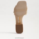 jp Sam Edelman 女性 ディーコン ビーズ スライド サンダル 漂白ブナ材 4NFV0P194 履物 - Image 6