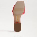 jp Sam Edelman 女性 ディーコン ビーズ スライド サンダル バロスピンク 4NFV0P196 履物 - Image 6