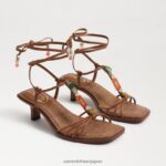 jp Sam Edelman 女性 デイシー ストラップ キトゥン ヒール サンダル サドル 4NFV0P620 履物
