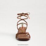 jp Sam Edelman 女性 デイシー ストラップ キトゥン ヒール サンダル サドル 4NFV0P620 履物 - Image 3