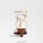 jp Sam Edelman 女性 デイシー ストラップ キトゥン ヒール サンダル モダンなアイボリー 4NFV0P621 履物 - Image 5