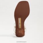 jp Sam Edelman 女性 デイシー ストラップ キトゥン ヒール サンダル モダンなアイボリー 4NFV0P621 履物 - Image 6