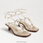 jp Sam Edelman 女性 デイシー ストラップ キトゥン ヒール サンダル モダンなアイボリー 4NFV0P621 履物