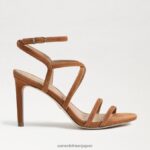 jp Sam Edelman 女性 デラニー ストラップ付きヒール フロンティアブラウン 4NFV0P651 履物 - Image 2