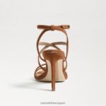 jp Sam Edelman 女性 デラニー ストラップ付きヒール フロンティアブラウン 4NFV0P651 履物 - Image 5