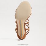 jp Sam Edelman 女性 デラニー ストラップ付きヒール フロンティアブラウン 4NFV0P651 履物 - Image 6