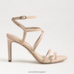 jp Sam Edelman 女性 デラニー ストラップ付きヒール ベージュの赤面 4NFV0P649 履物 - Image 2