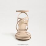jp Sam Edelman 女性 デラニー ストラップ付きヒール ベージュの赤面 4NFV0P649 履物 - Image 3