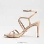 jp Sam Edelman 女性 デラニー ストラップ付きヒール ベージュの赤面 4NFV0P649 履物 - Image 4