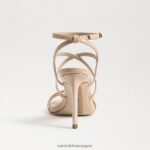 jp Sam Edelman 女性 デラニー ストラップ付きヒール ベージュの赤面 4NFV0P649 履物 - Image 5