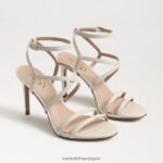 jp Sam Edelman 女性 デラニー ストラップ付きヒール モダンなアイボリー 4NFV0P645 履物