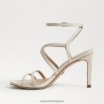 jp Sam Edelman 女性 デラニー ストラップ付きヒール モダンなアイボリー 4NFV0P645 履物 - Image 4