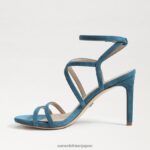 jp Sam Edelman 女性 デラニー ストラップ付きヒール 野生のインディゴ 4NFV0P652 履物 - Image 4