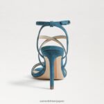 jp Sam Edelman 女性 デラニー ストラップ付きヒール 野生のインディゴ 4NFV0P652 履物 - Image 5